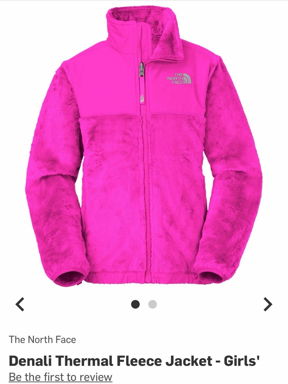 The North Face Girls' Denali Fleece Jacket - Hot Pink